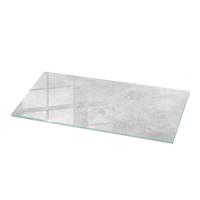 TISCHPLATTE 125x50 cm Betonstruktur mit Kratzern - Hellgrau, Glas (0.4/125/50cm) - TULUP