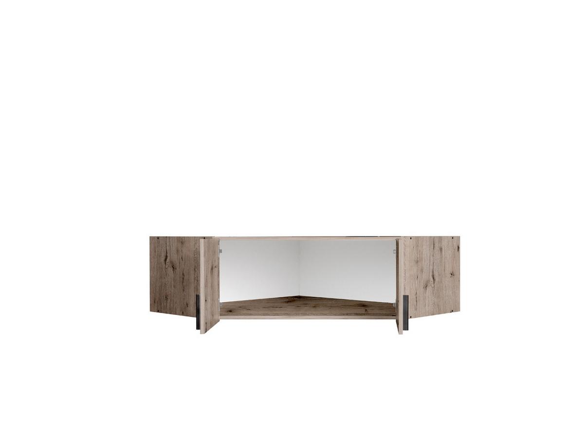 SCHRANKAUFSATZ Eiche Wellington, Graphit 117/40/117 - Eichefarben, Holzwerkstoff (117/40/117cm) - RAUMHIRSCH FURNITURE