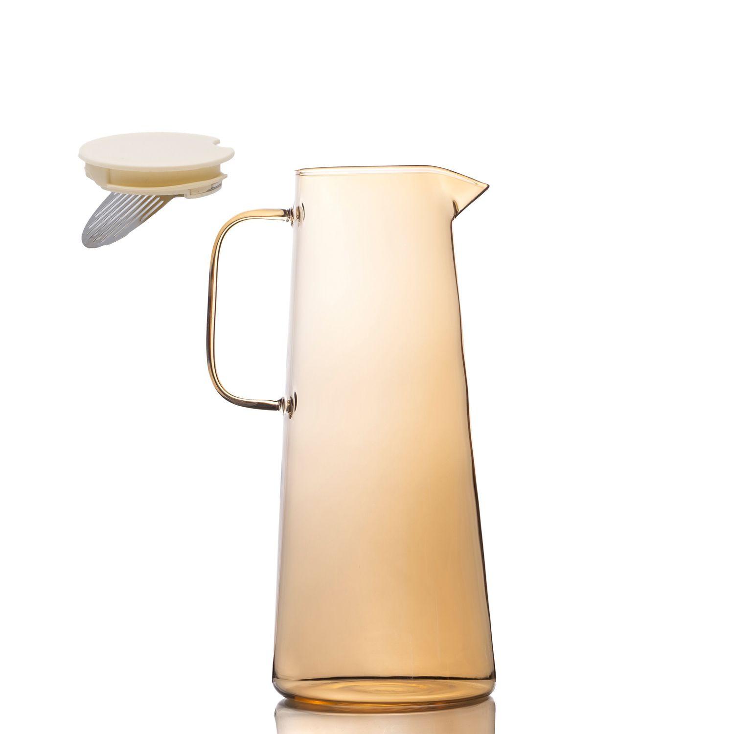 KARAFFE 1.4 Liter - Gelb, Glas (1.4L) - Intirilife