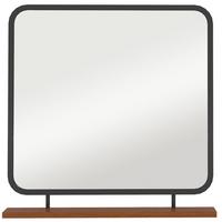 WANDSPIEGEL 55 x 55,5 cm, Schwarz - Schwarz, Glas (10/55.5/55cm) - HOMCOM