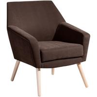 SESSEL Kachka Bezug Veloursstoff Buche natur / braun - Braun, Kunststoff (71/81/67cm) - 58aufmkessel