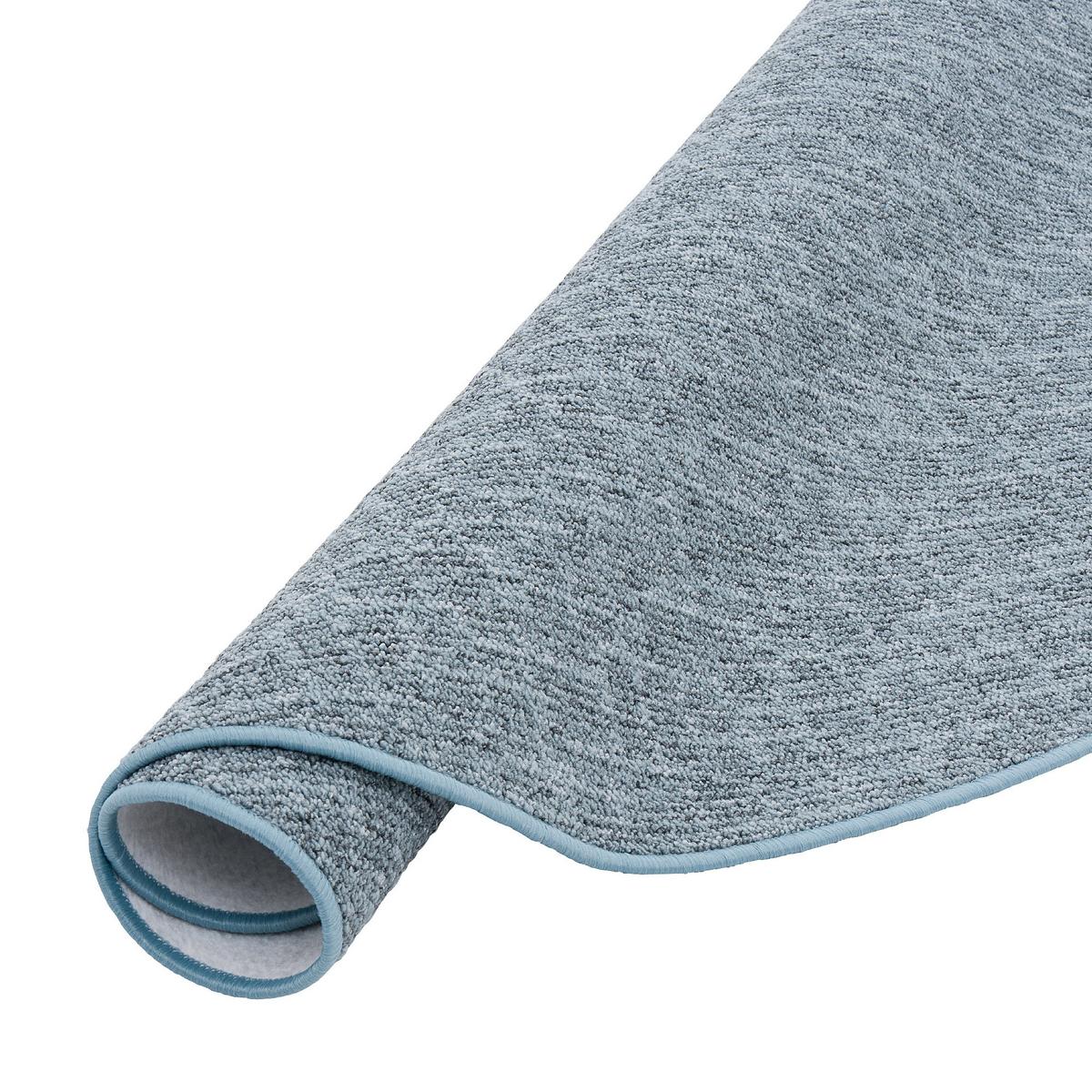 SCHLINGEN DESIGNER TEPPICH NIVA RUND - Blau, Textil (200/200cm) - Snapstyle