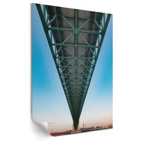 POSTER - 42x59 cm - Karo - Unter der Brücke - Blau, Textil (42/59/0.1cm) - TULUP