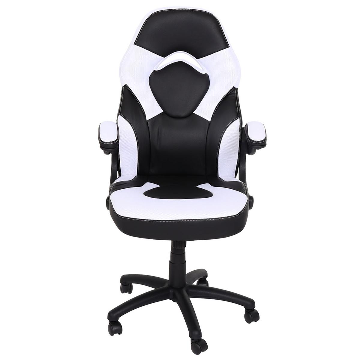 BÜROSTUHL Schwarz, Weiß - Schwarz/Weiß, Textil (62/116/57cm) - MCW