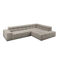 ECKSOFA NEVADA Grau Cord - Schwarz/Grau, Kunststoff/Textil (319/215cm) - KAWOLA