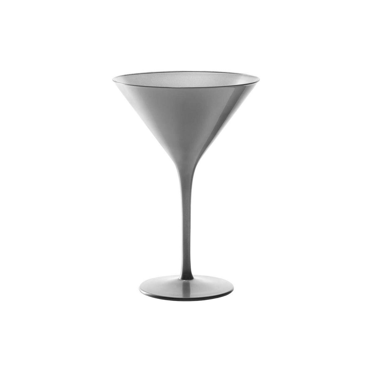 COCKTAILSCHALEN Elements Silber 240 ml 6er Set - Silberfarben, Glas (0.24L) - Stölzle Lausitz