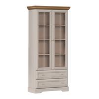 GESCHIRRSCHRANK Dulci Kaschmir und Holz - Beige, Holzwerkstoff (88.4/188.8/40.7cm) - Petits-meubles