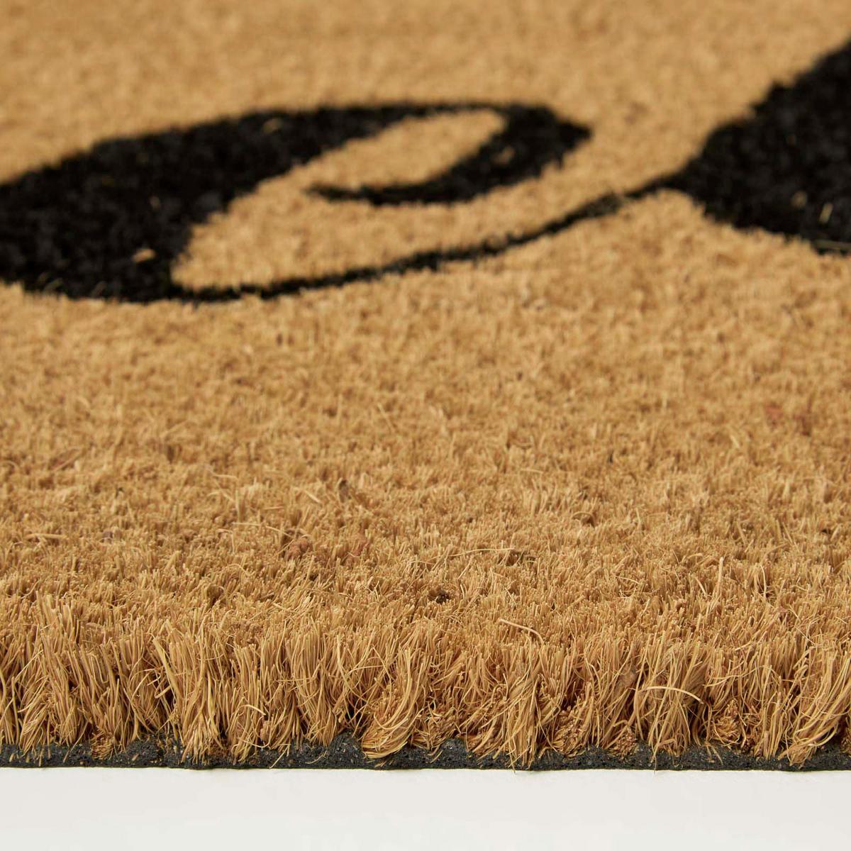 FUSSMATTE Hello, Kokos 40/60 cm - Naturfarben, Naturmaterialien (40/60cm) - Homescapes