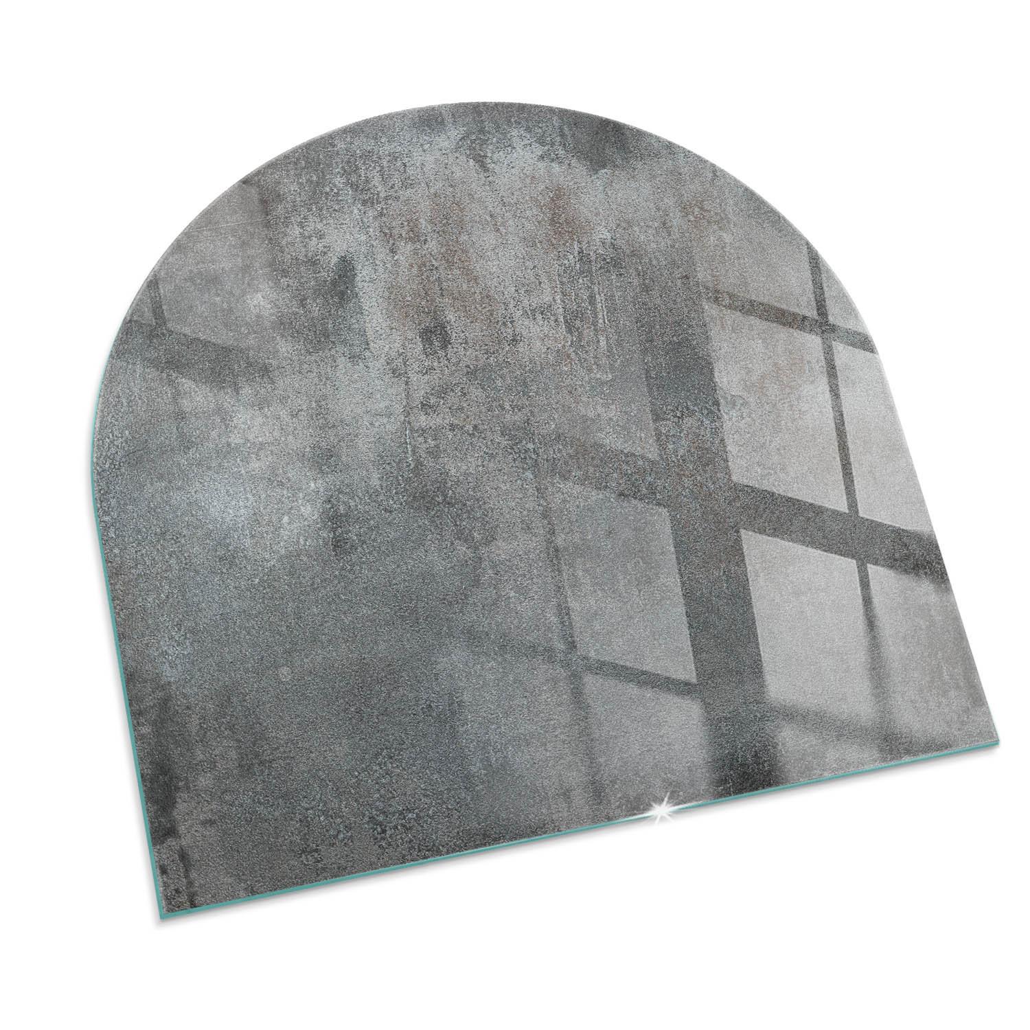 GLASPLATTE für Kamin 100x100 cm - Grau, Glas (100/100/0.4cm) - TULUP