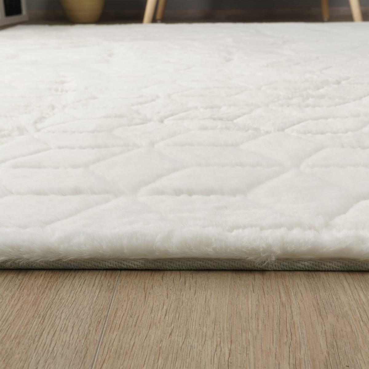 HOCHFLORTEPPICH Skandinavisch Creme 120 x 160 cm - Creme, Kunststoff (120/160cm) - TT Home