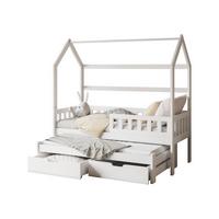 HAUSBETT Tymon II - Weiß, Holz (80/180cm) - MIRJAN24
