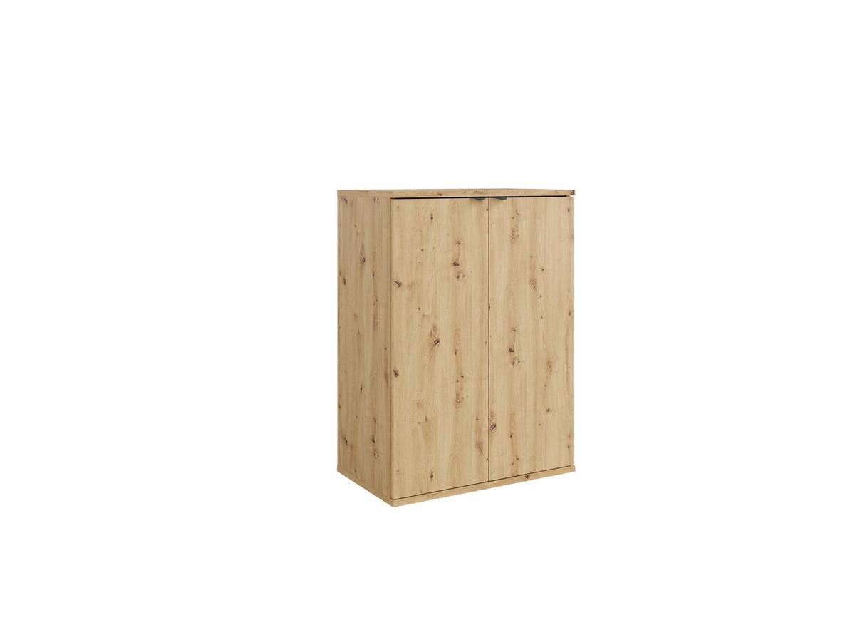 KOMMODE METRIX 60/82,5/35cm mit Schubladen 2 Türen Eiche Artisan - Eiche Artisan, Holzwerkstoff (60/82.5/35cm) - MASSENO