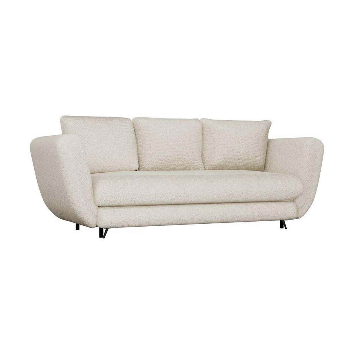 SOFA Beige, Schwarz 248/99/104 - Beige/Schwarz, Holzwerkstoff (248/99/104cm) - RAUMHIRSCH FURNITURE