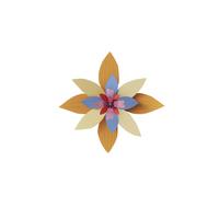 WANDSKULPTUR Bunt 6,8/31,5 cm - Multicolor, Wellpappe (6.8/31.5/32cm) - Studio Roof