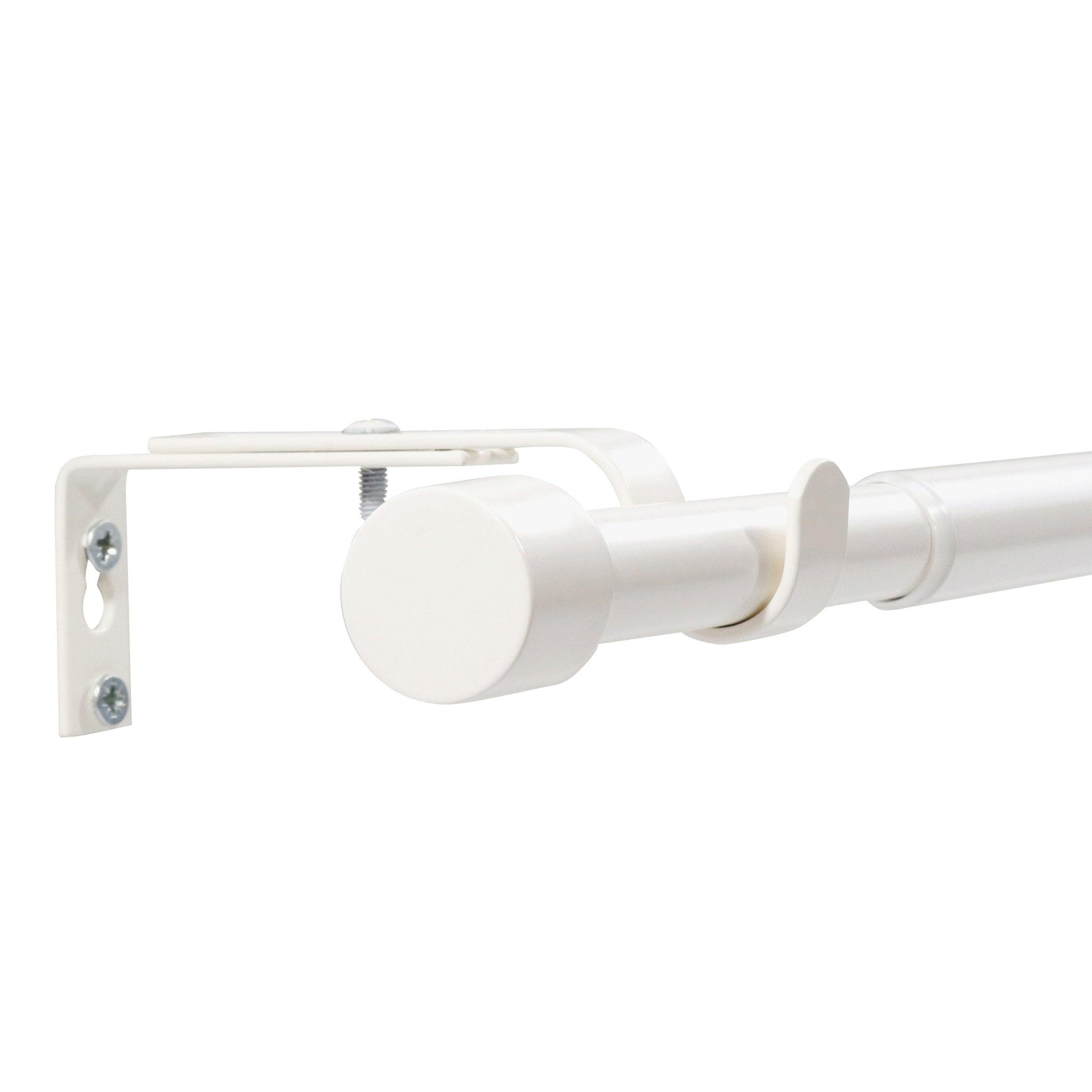 GARDINENSTANGE ausziehbar 120-210cm 1-Lauf Flexa - Weiß, Metall (120cm) - Deco-Raum