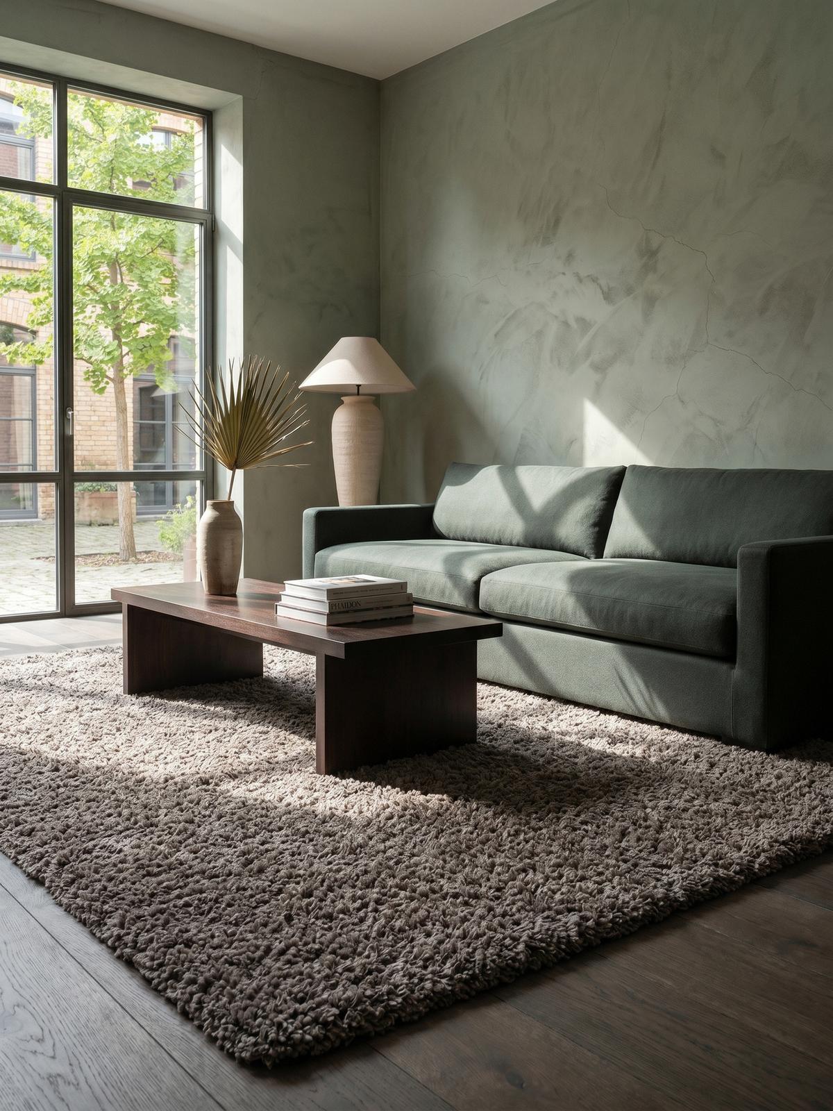 HOCHFLORTEPPICH RHEIN, einfarbig, aus Polypropylen, Taupe, 100 x 200 cm - Braun, Textil (100/200cm) - KADIMA DESIGN
