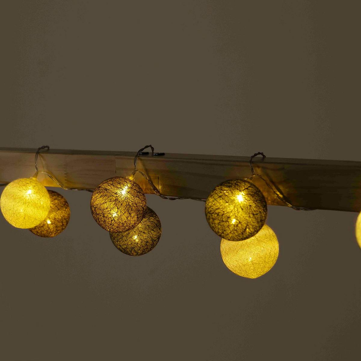 LICHTERKETTE AMICI - Grau, Kunststoff (6cm) - IDIMEX
