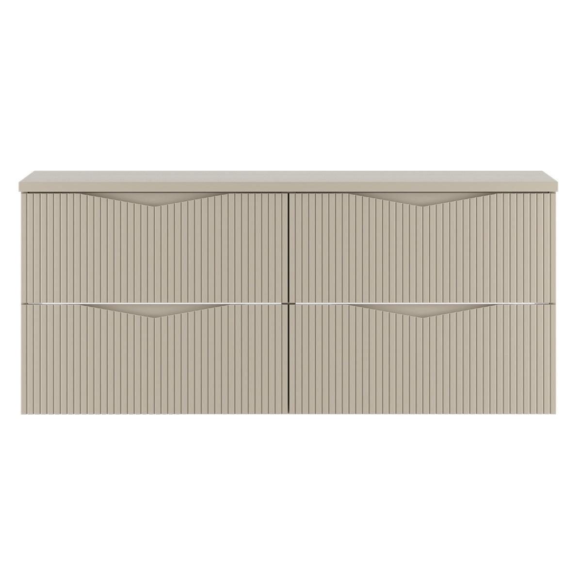WASCHTISCHUNTERSCHRANK 120.6cm Tao Kaschmir - Beige, Holzwerkstoff (120.6/52.2/46.5cm) - Petits-meubles