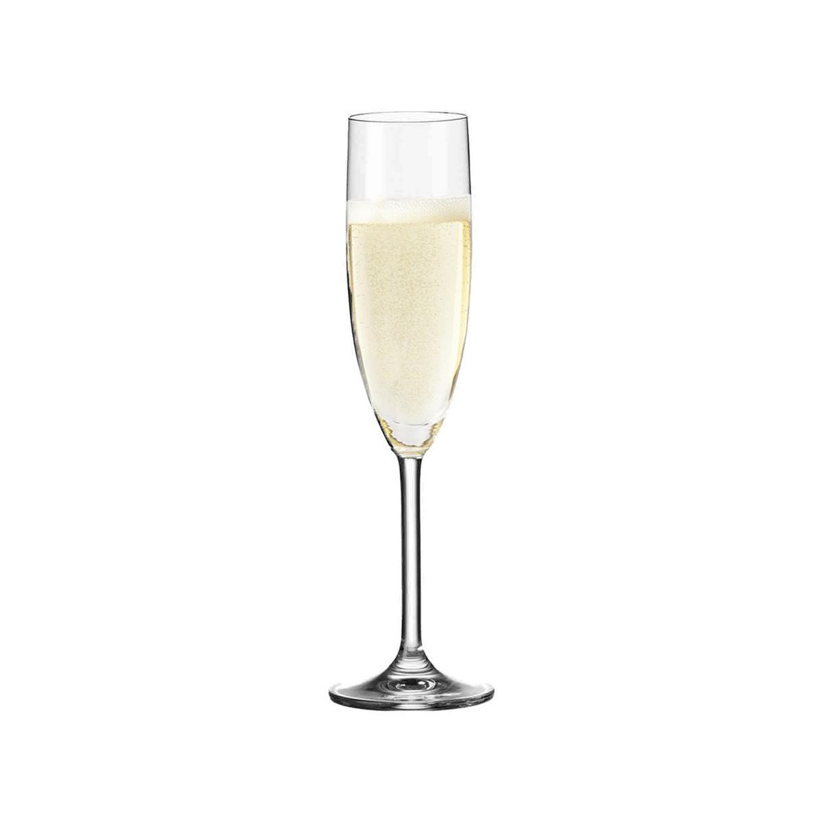 SEKTGLAS Daily transparent 200 ml 12er Set - Transparent, Glas (0.2L) - Leonardo Living