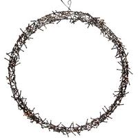 LED LICHTERKRANZ Ø58 cm 500 LEDs Warmweiß - Schwarz, Metall (58/6.5/58cm) - ECD-Germany