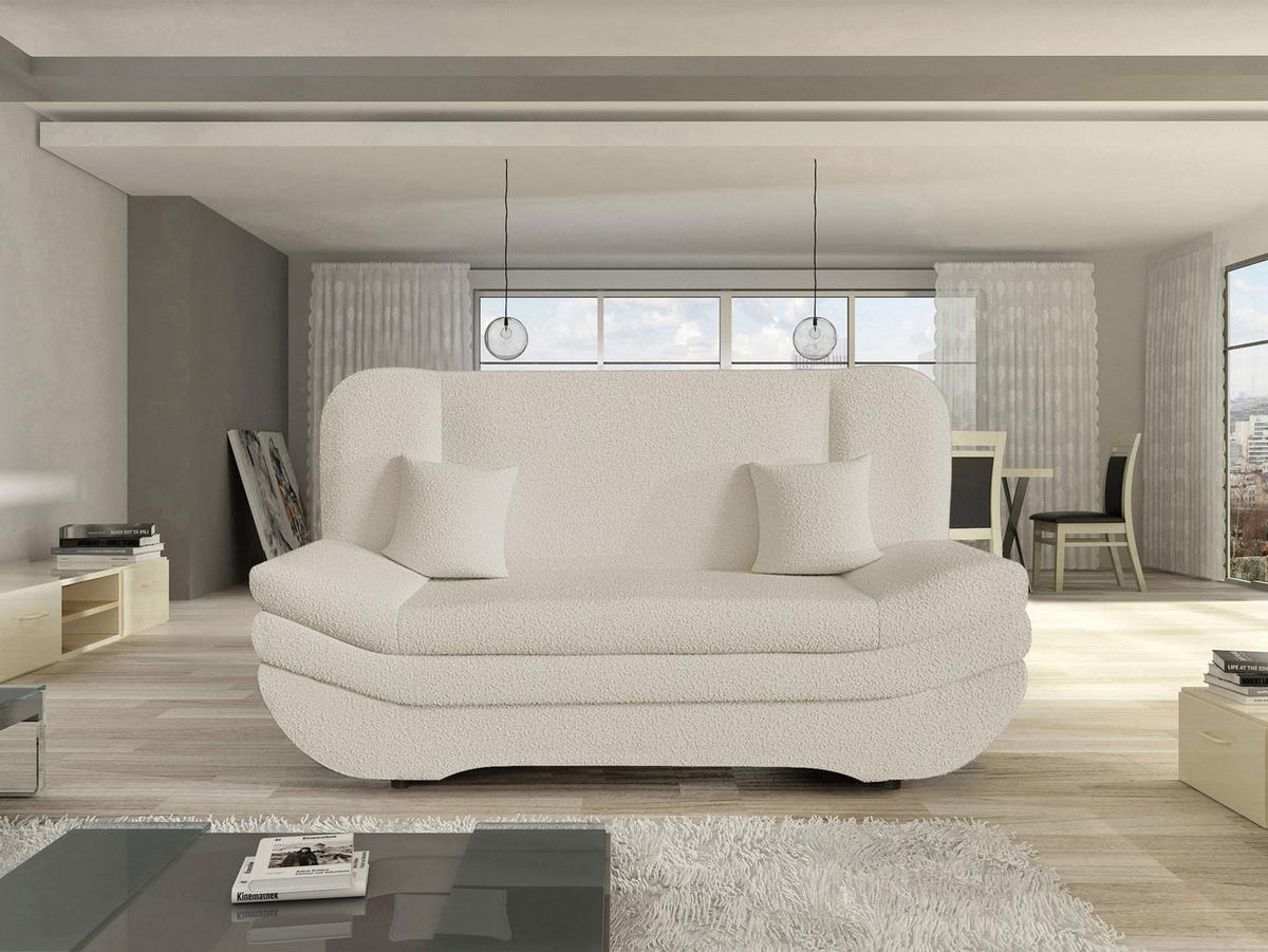 SCHLAFSOFA Weronika Premium - Kaschmir/Schwarz, Holz/Kunststoff (200/95/90cm) - MIRJAN24