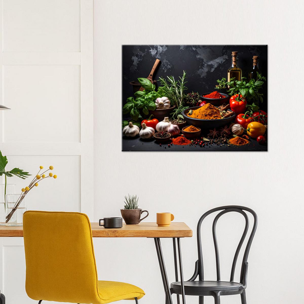 LEINWANDBILD Essen & Trinken 30x20cm - Multicolor, Textil (30/20cm) - Feeby