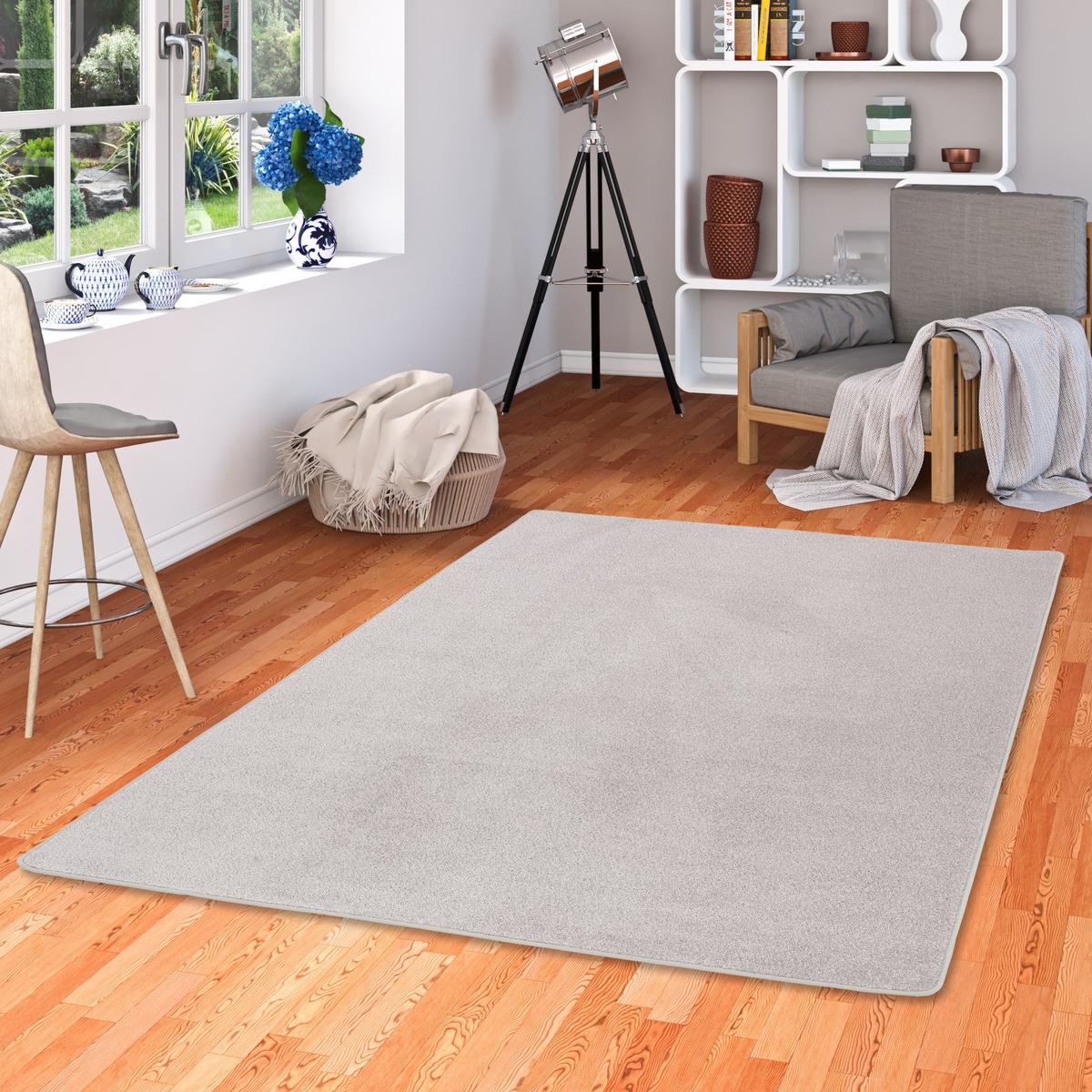TREND VELOURS TEPPICH JOY - Hellgrau, Textil (200/250cm) - Snapstyle