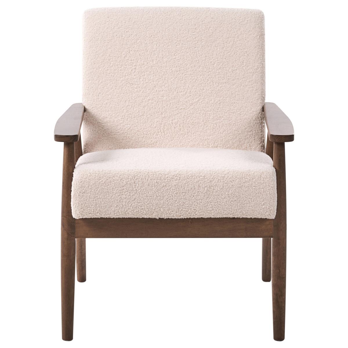 SOFA-SET 6-Sitzer Bouclé Dunkelbraun/Beige Esrum - Beige/Braun, Textil (151/79/72cm) - Beliani