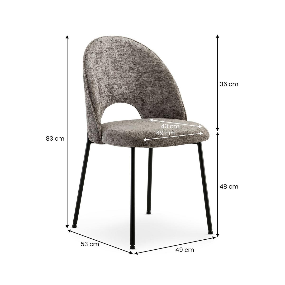 ESSGRUPPE DONOVAN SERENA 7er Set schwarz - Schwarz, Metall - IDIMEX