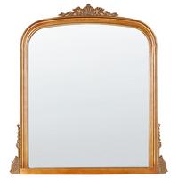 WANDSPIEGEL Gold Metall 75/78 cm Sussey - Goldfarben, Metall (75/78/3cm) - Beliani