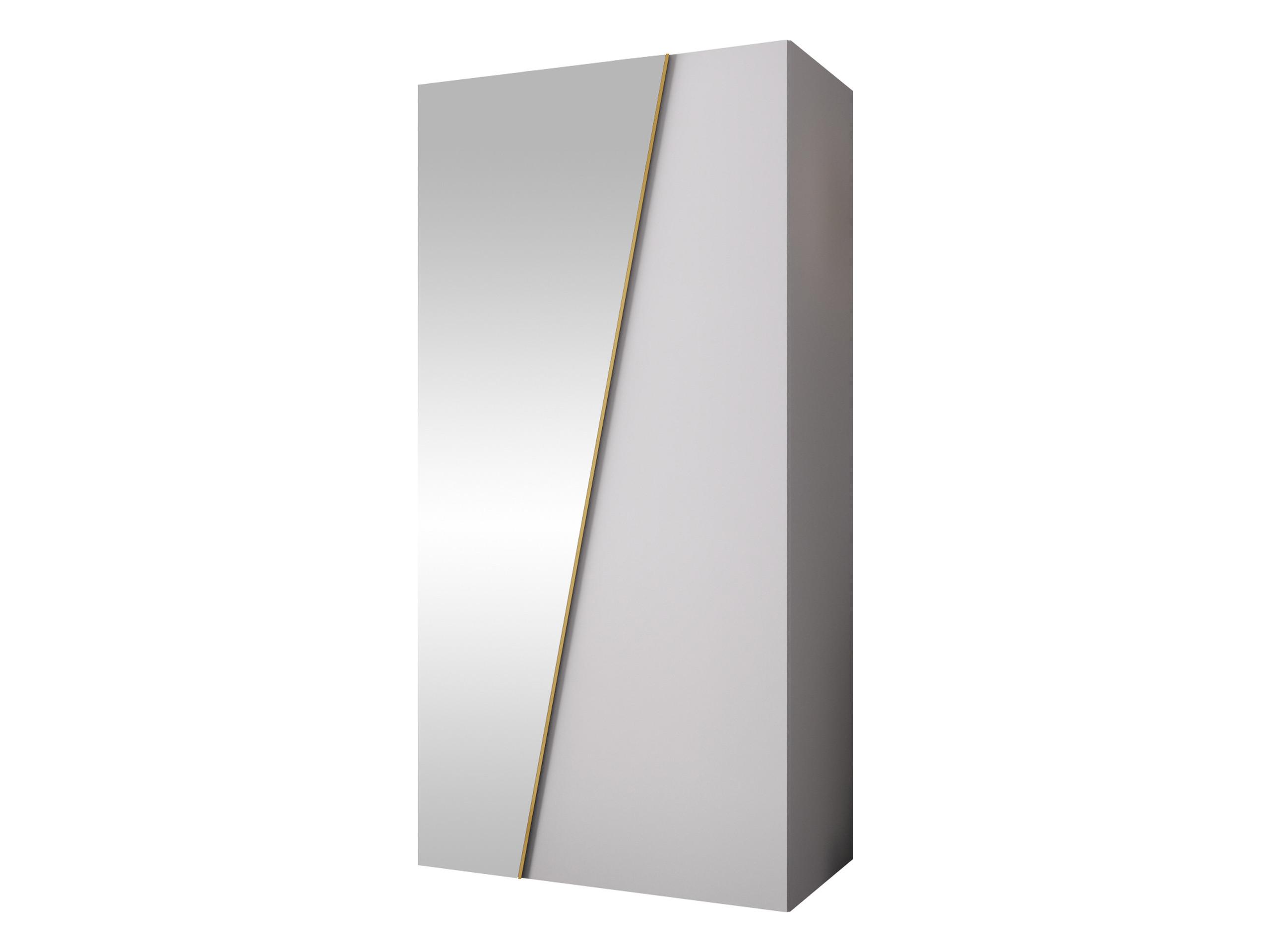 DREHTÜRENSCHRANK Zen 1L 100 cm - Goldfarben/Schwarz, Holzwerkstoff/Kunststoff (100/202/50cm) - MIRJAN24