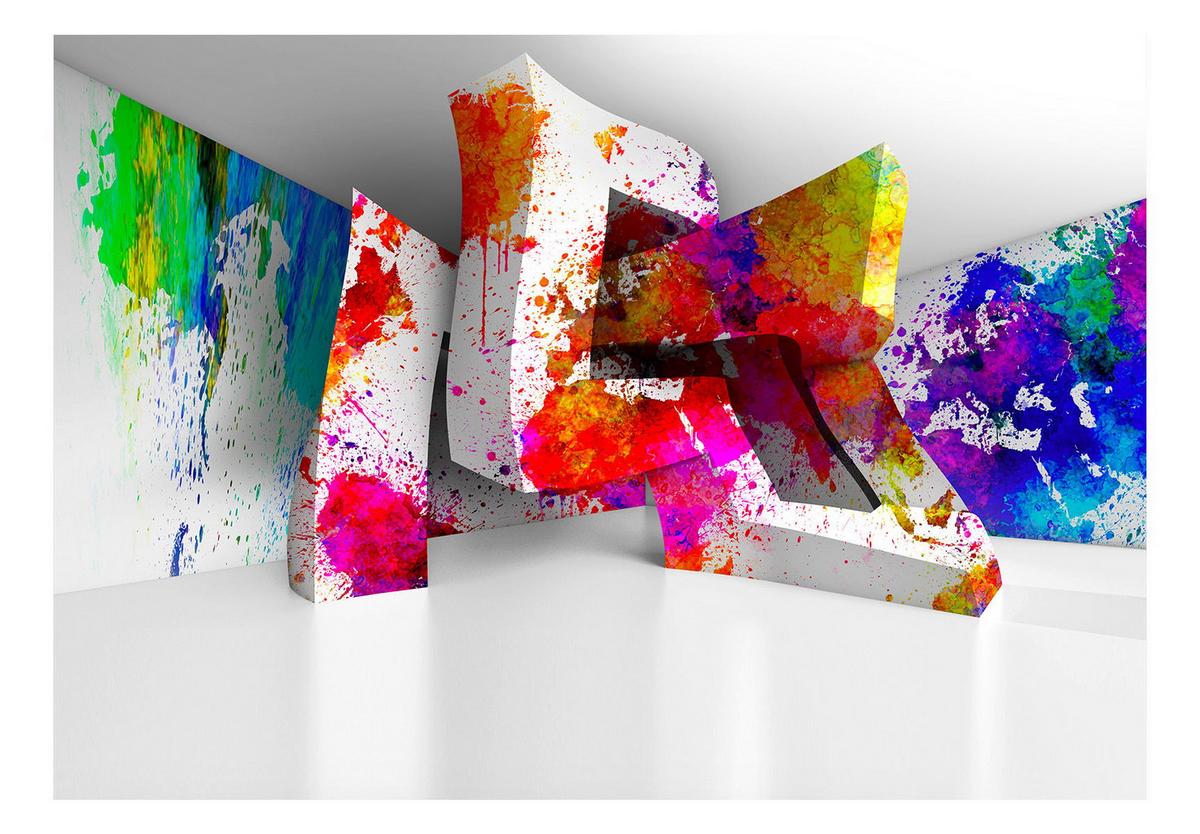 SELBSTKLEBENDE FOTOTAPETE 147/105 cm - Multicolor/Weiß, Kunststoff/Textil (147/1cm) - KUNSTLOFT
