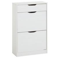 SCHUHSCHRANK BASIL weiß - Weiß, Holz (58/93/25cm) - IDIMEX