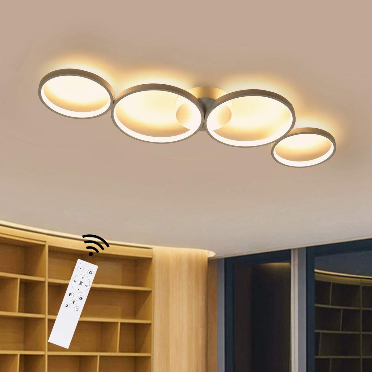 LED-DECKENLEUCHTE Demeter 52/31/6cm - Weiß, Metall (52/31/6cm) - ZMH