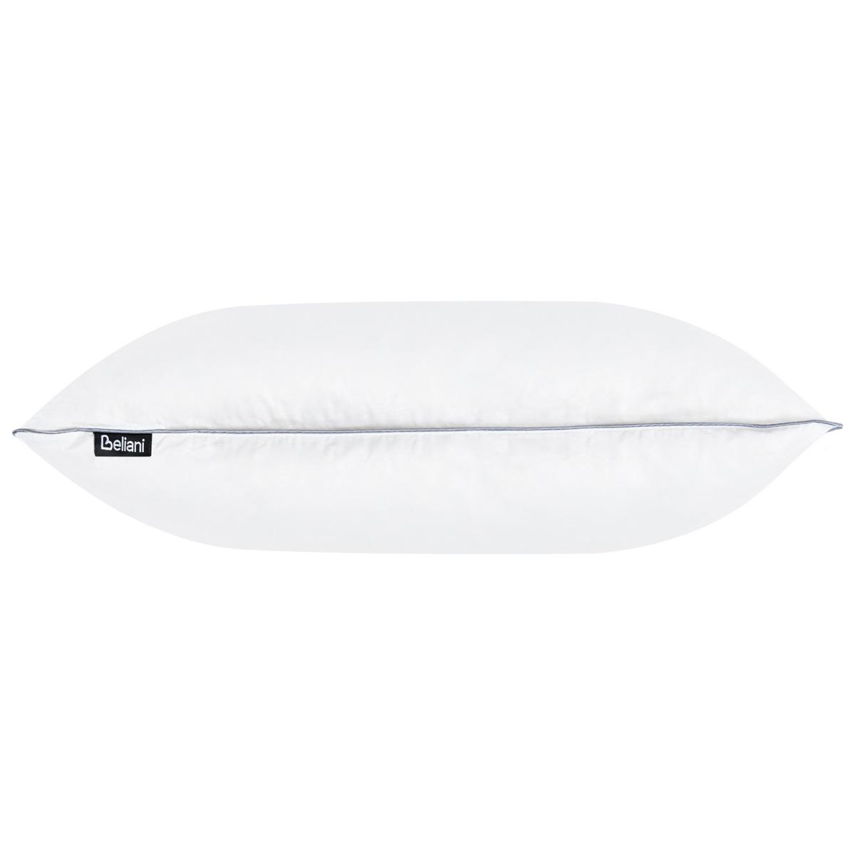 KOPFKISSEN Weiß Hoch 40/80 cm Teide - Weiß, Naturmaterialien (80/40cm) - Beliani