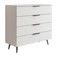 KOMMODE LINA KASCHMIR 95 LED auf hohen Beinen Schwarz - Kaschmir, Holzwerkstoff (95/90/40cm) - Lookway