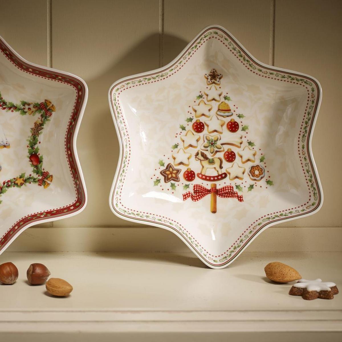STERNSCHALE Winter Bakery Delight bunt 25 x 22 cm - Multicolor, Keramik (1cm) - Villeroy & Boch