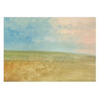 FOTOTAPETE 208x146 cm - Pastellfelder - Blau, Textil (208/146cm) - Wallfluent