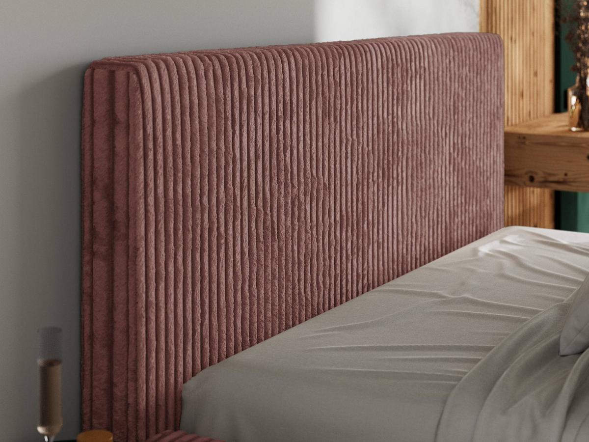 POLSTERBETT TILIANO CLASSIC 200/200 - Rosa Cord - ohne Matratze - Rosa, Textil (200/200cm) - MKS