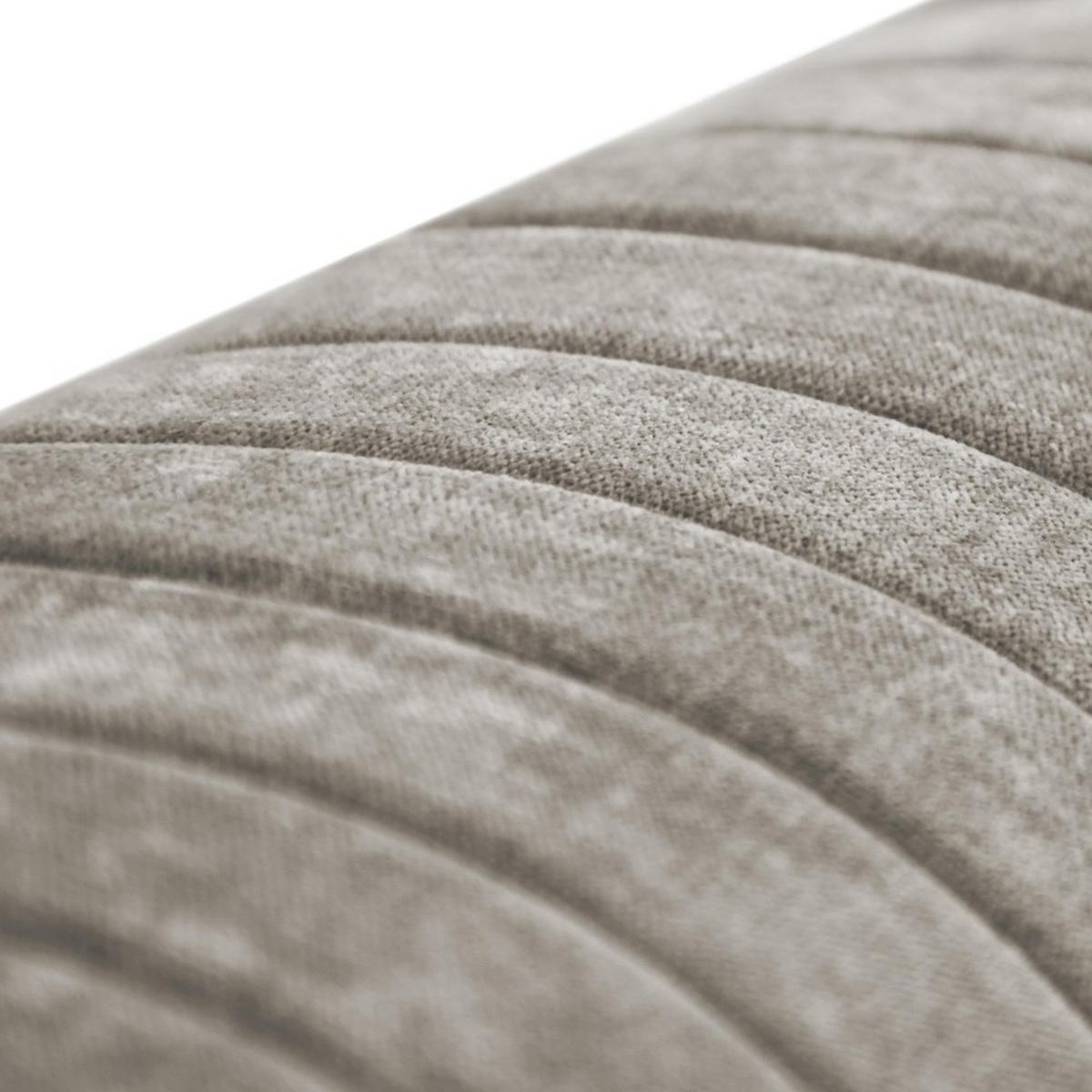 SOFA Venezia 2-Sitzer mit Metallbeinen, beige, 233 cm - Beige/Schwarz, Holzwerkstoff/Metall (172/85/94cm) - Beautysofa