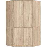 KLEIDERSCHRANK Eiche Sonoma 180/100/50 - Sonoma Eiche, Holzwerkstoff (100/180/50cm) - RAUMHIRSCH FURNITURE