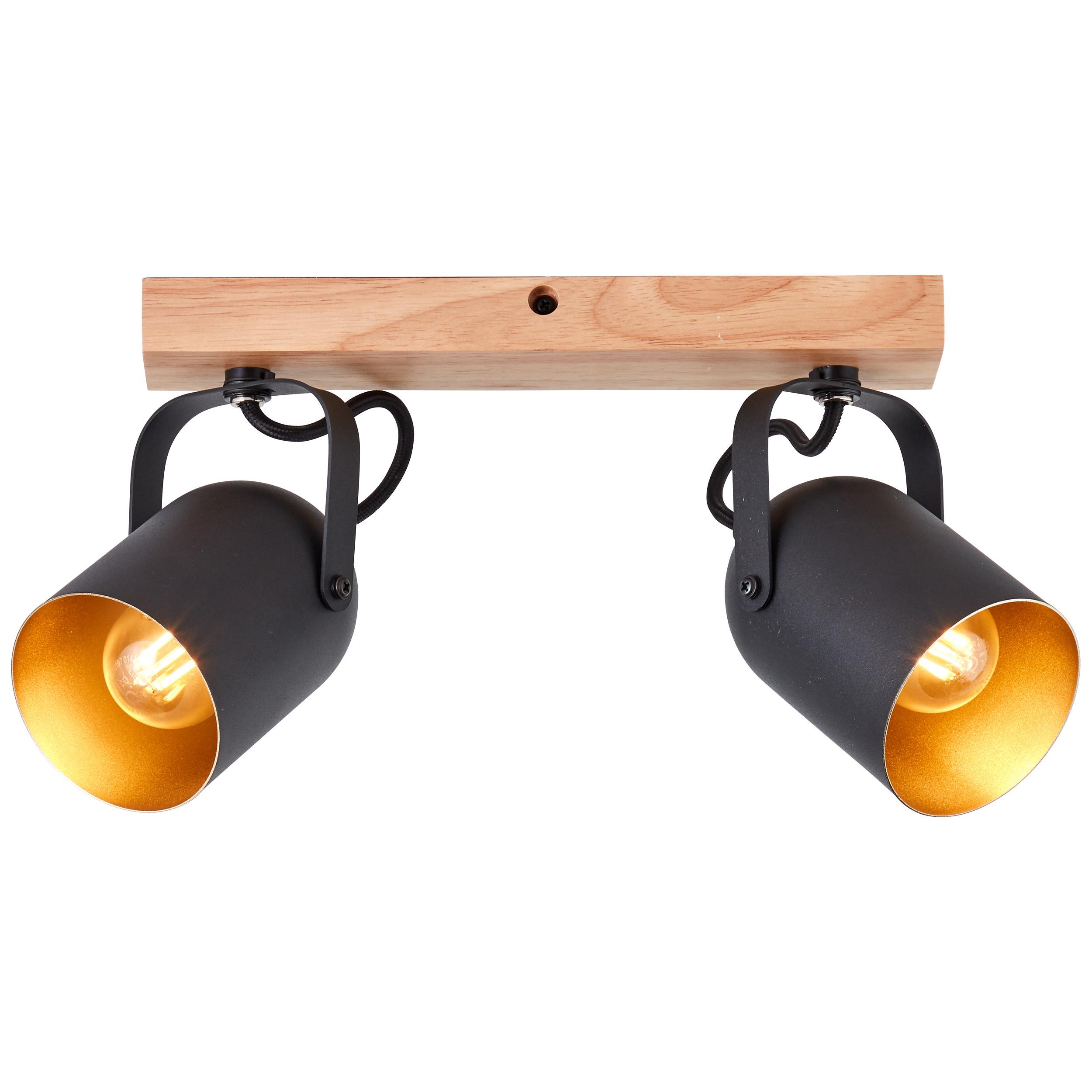 SPOTBALKEN Tronte 99796/86 - Schwarz, Holz (8/37.5/17.5cm) - Brilliant