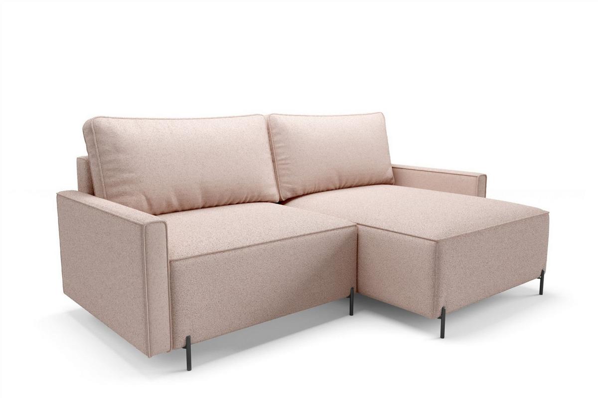ECKSOFA Braga Mit Schlaffunktion - Grün, Holzwerkstoff/Textil (229/148cm) - Fun Möbel