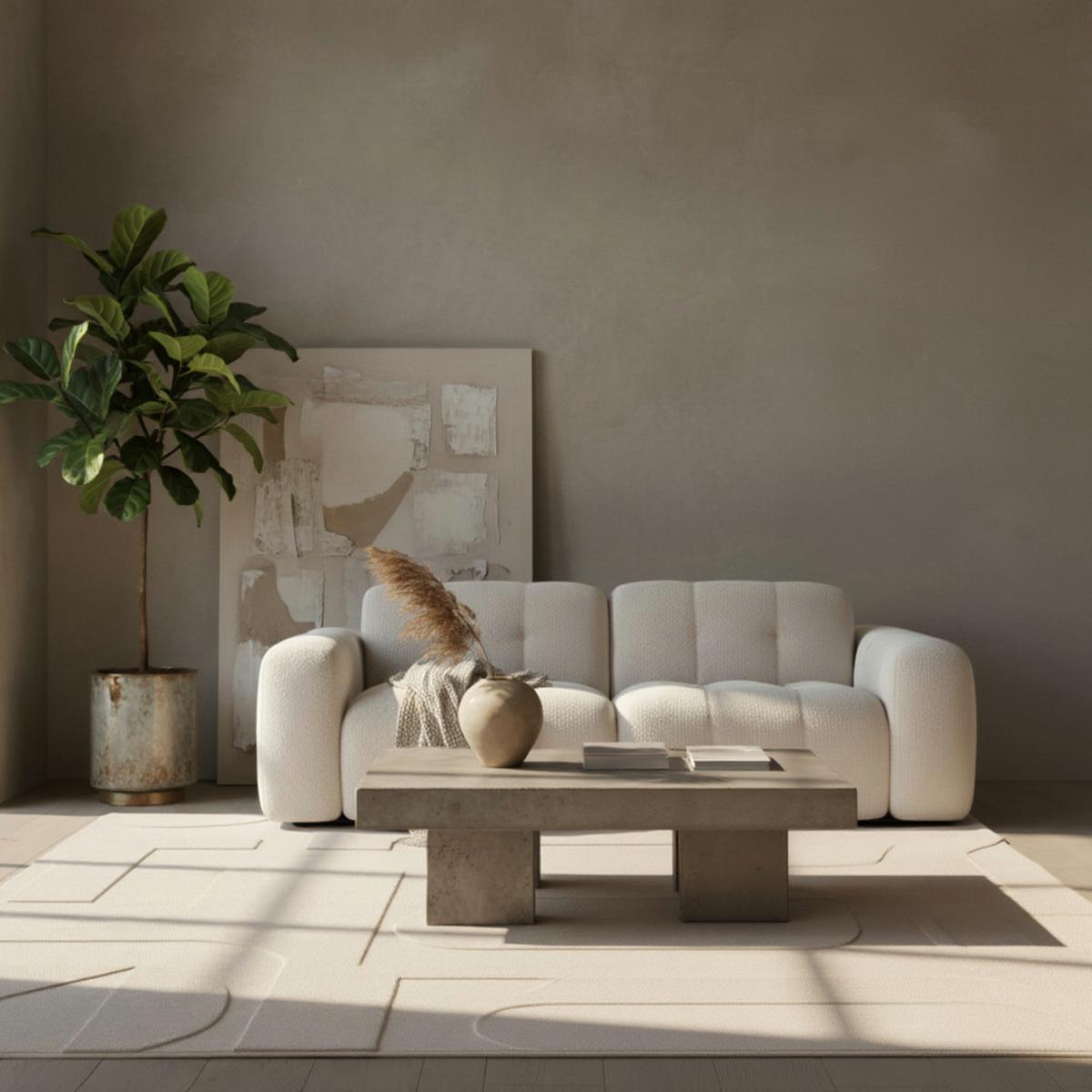 TEPPICH Kurzflor Waschbar LAVAREDO in Creme, im Skandi-Stil, 120 x 170 cm - Beige, Textil (170/120cm) - KADIMA DESIGN