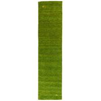 NATUR TEPPICH LÄUFER INDO NEPAL GABBEH SHIVA - Grün, Textil (70/140cm) - Pergamon
