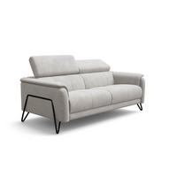 SOFA RODEN 3-Sitzer, creme, Veloursstoff - Creme, Holz/Textil (194/82/103cm) - Wozimo