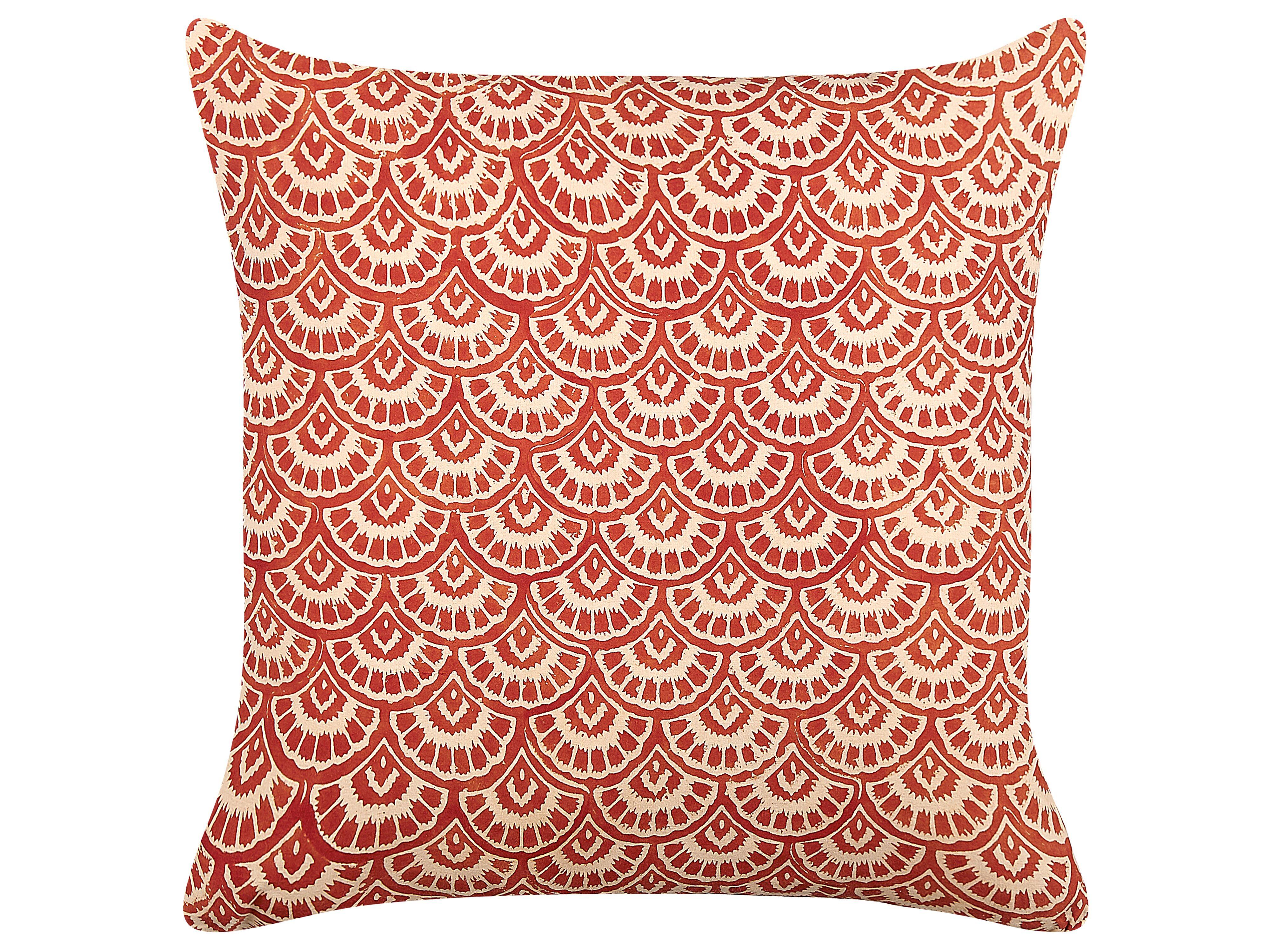 DEKOKISSEN Creme 45/45 cm Rhus - Creme, Naturmaterialien/Textil (45/45cm) - Beliani