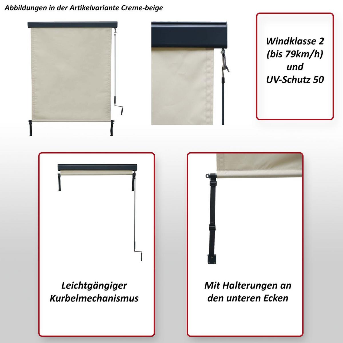 VERTIKALMARKISE Bordeaux - Bordeaux, Textil (180/250/8cm) - MCW