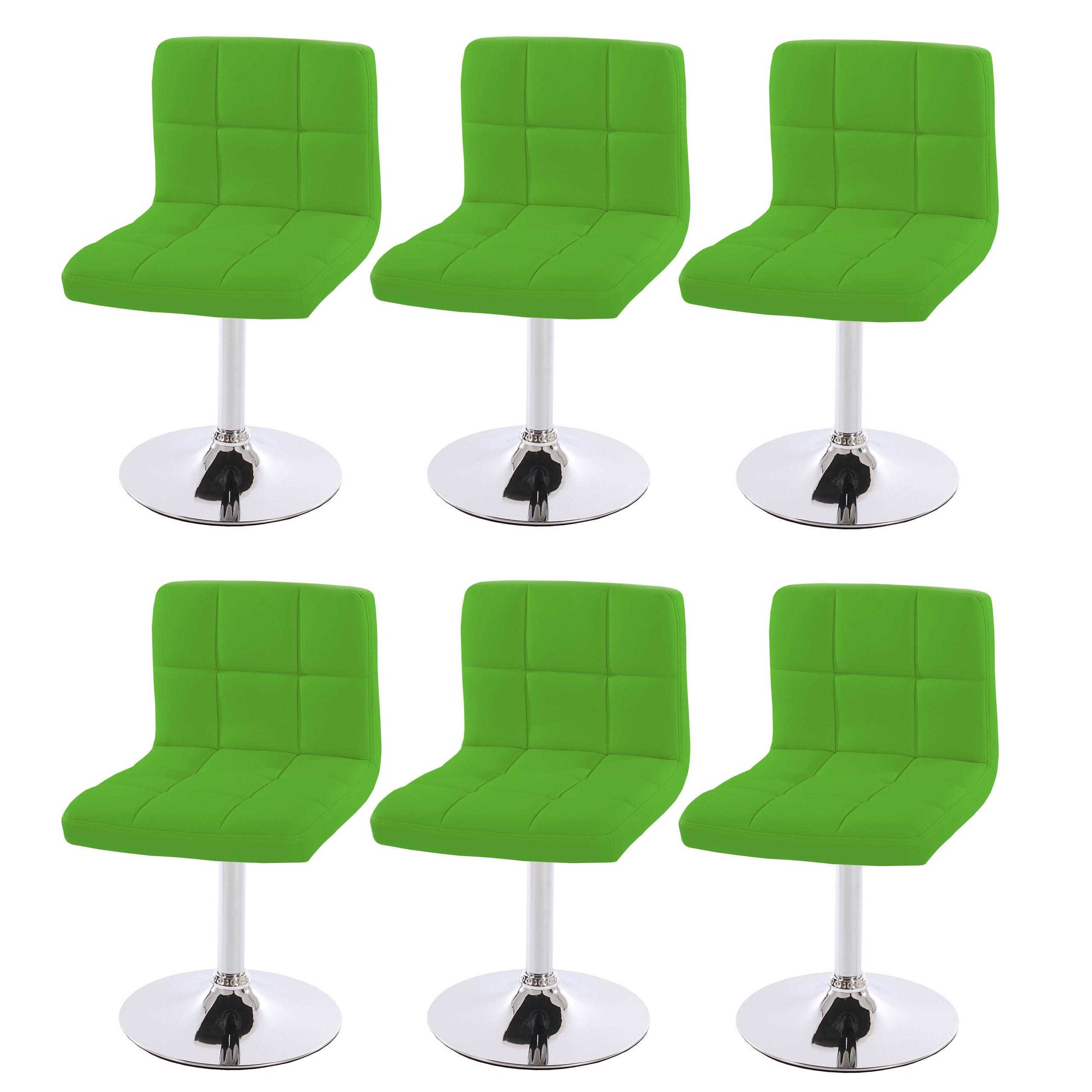 ESSZIMMERSTUHL Grün 6er-Set - Grau/Grün, Textil (43/76/44cm) - MCW