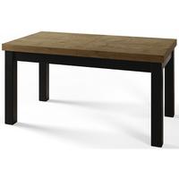 RECHTECKIGER Esstisch Ausziehbar – Moderner Wohnzimmertisch Küchentisch und Esszimmertisch – Tisch mit Holzbeinen, Maßen von 160 – 210 cm – Lefkas - Dunkelbraun/Schwarz, Holzwerkstoff (160/90/78cm) - Alpi-Möbel